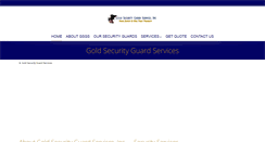 Desktop Screenshot of goldguards.com