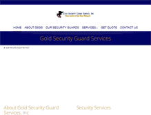 Tablet Screenshot of goldguards.com